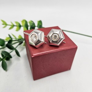 Srebrne wiszące kolczyki...