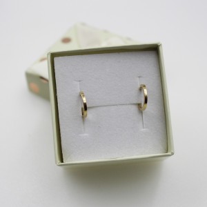 ZŁOTE KOLCZYKI KÓŁECZKA 585...