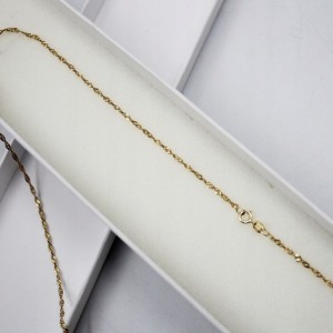 Złoty łańcuszek singapur z...