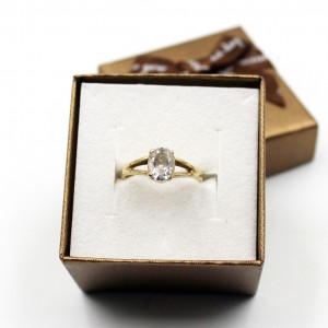 Złoty pierścionek z...