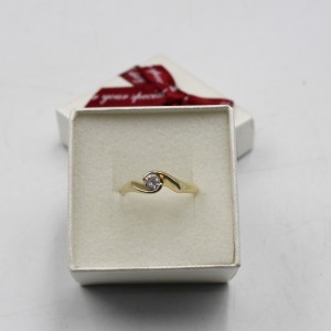 Złoty Pierścionek Cyrkonia 585