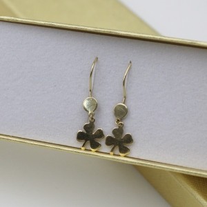 Kolczyki wiszące koniczynka...