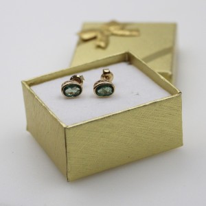 Złote kolczyki sztyfty z...