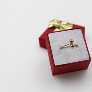 Pierścionek kulki 585/1,44g...