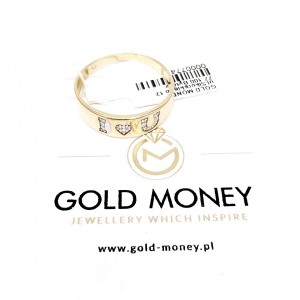 Złoty pierścionek z...