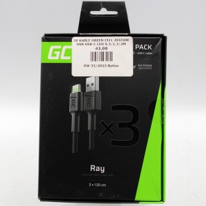 KABEL GREEN CELL RAY USB-C...