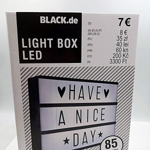 LIGHT BOX LED Z 85 LITERAMI...