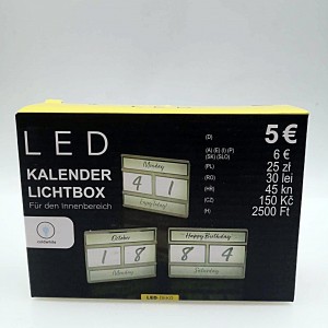 Kalendarz LED TEDI