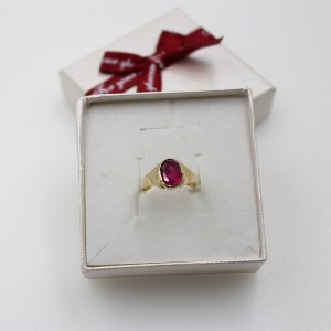 Złoty Pierścionek Różowe...