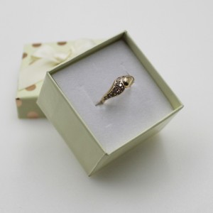 Złoty Pierścionek Cyrkonie...