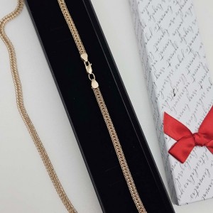 Złoty naszyjnik 583 Tkany...