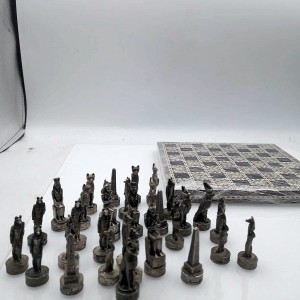 Szachy egpiskie mosiężne
