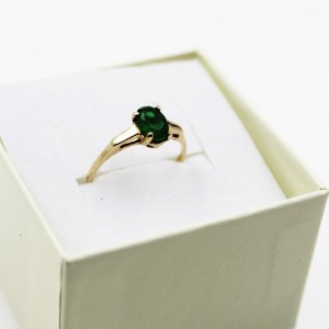 Złoty pierścionek z...