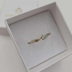 Złoty Pierścionek cyrkonia...