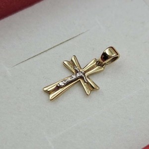 ZŁOTY KRZYŻYK 585 0,81G