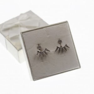 KOLCZYKI CYRKONIE SREBRO 925