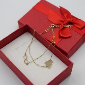 Złota podwójna bransoletka...