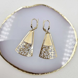 Złote Kolczyki Wiszące...