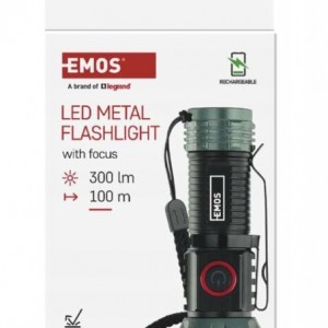 Latarka metalowa LED 300...
