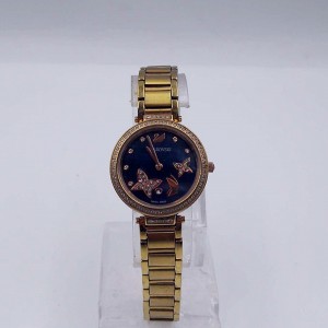 Złoty damski zegarek...